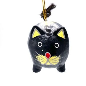 Monkey Business Cat Hand Carve Cat Bola Christmas Ornaments